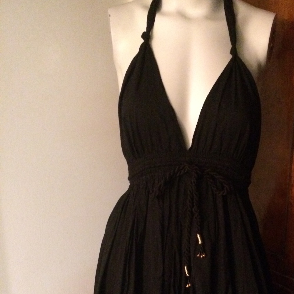 Lapis Halter Dress—Small
